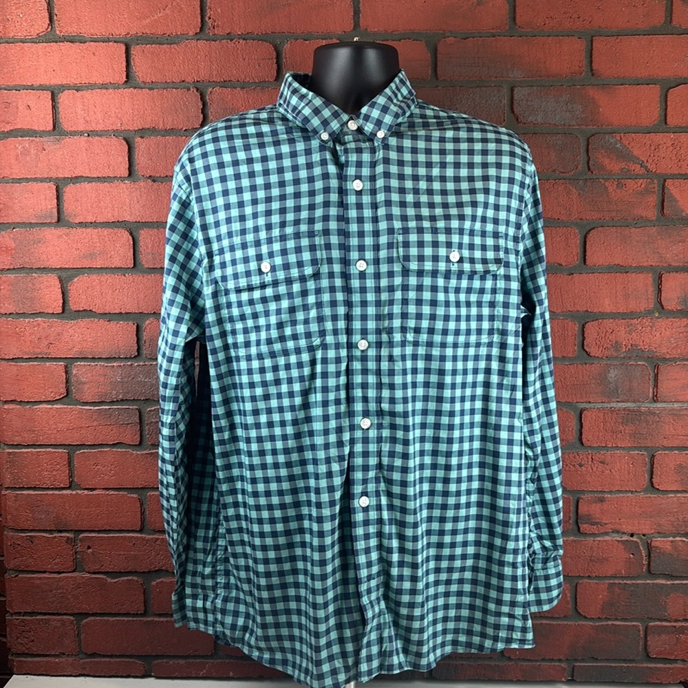 Duluth Shirt Mens Large Green Button Down